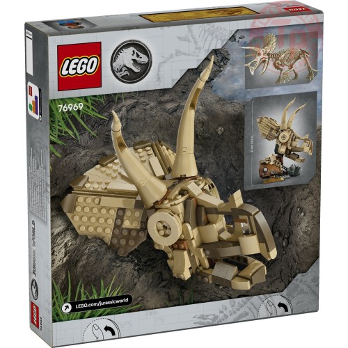 Fossili di dinosauro: teschio di Triceratopo LEGO JURASSIC WORLD 76969 LEGO