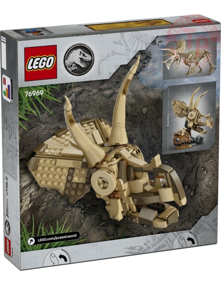Fossili di dinosauro: teschio di Triceratopo LEGO JURASSIC WORLD 76969 LEGO