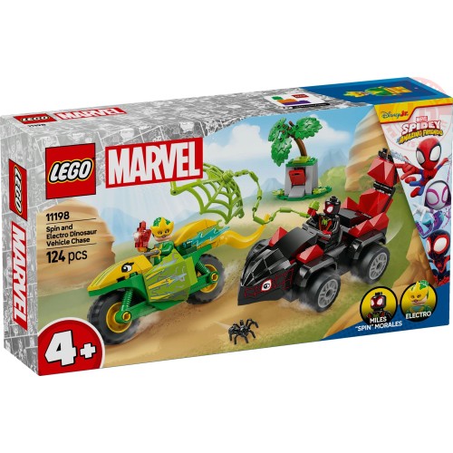 Inseguimento sui dino-veicoli di Spin ed Electro LEGO MARVEL 11198 LEGO