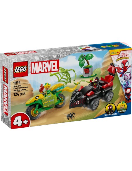 Inseguimento sui dino-veicoli di Spin ed Electro LEGO MARVEL 11198 LEGO