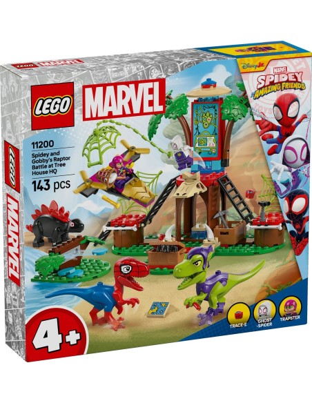 Battaglia con il raptor al quartier generale sull’albero di Spider-man e Gobby LEGO MARVEL 11200 LEGO