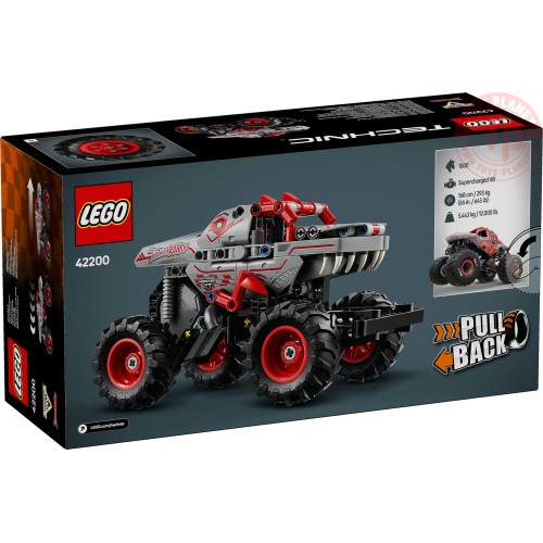 Pull-back Monster Jam ThunderROARus LEGO TECHNIC 42200 LEGO