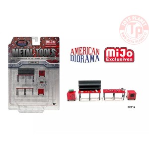 Metal diecast tools set 1/64 AD2409MJ AMERICAN DIORAMA