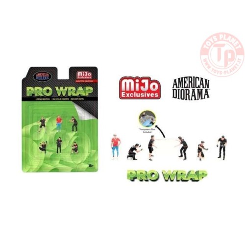 Pro wrap figure set transaprant film incuded 1/64 AD2413MJ AMERICAN DIORAMA