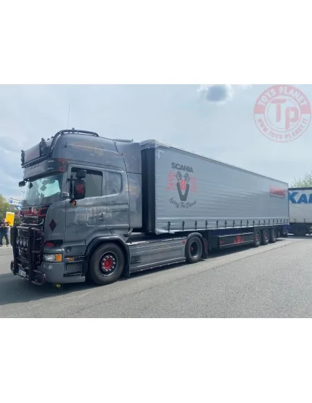 Scania R-serie streamline met 3-assige schuifzeilentrailer HP Transped TEKNO 85556 TEKNO