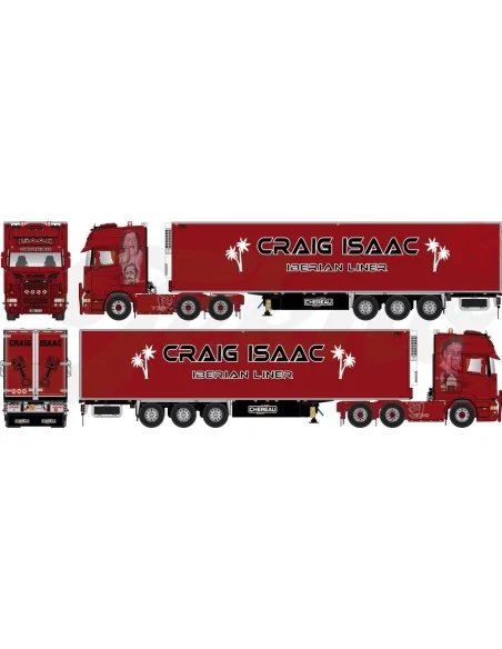 Scania r730 met 3-assige koeloplegger Craig Isaac TEKNO 85254 TEKNO Scania r730 met 3-assige koeloplegger Craig Isaac TEKNO 85254 TEKNO