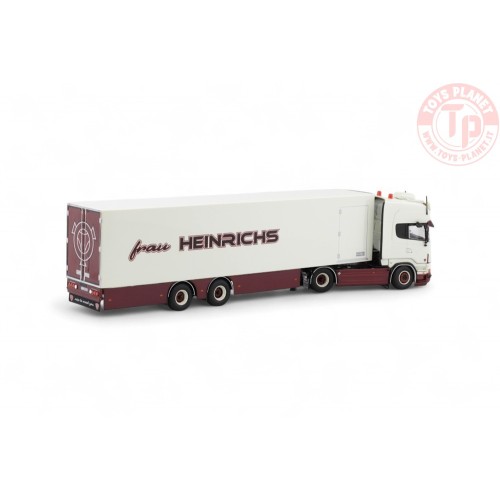 Scania R-serie Topline met 2-assige koeloplegger Frau Heinrichs TEKNO 85764 TEKNO