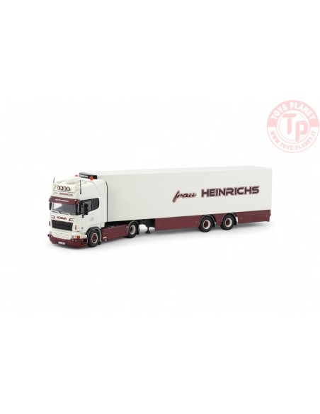 Scania R-serie Topline met 2-assige koeloplegger Frau Heinrichs TEKNO 85764 TEKNO