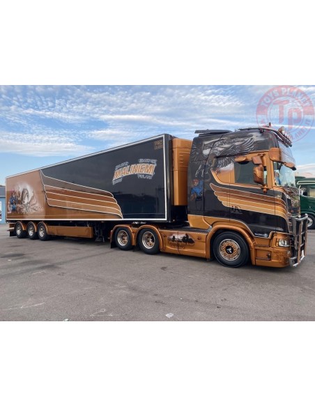Scania Next Gen S-serie Highline met 3-assige koeloplegger Maliniemi TEKNO 85910 TEKNO Scania Next Gen S-serie Highline met 3-assige koeloplegger Maliniemi TEKNO 85910 TEKNO