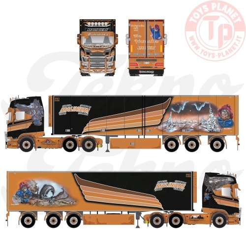 Scania Next Gen S-serie Highline met 3-assige koeloplegger Maliniemi TEKNO 85910 TEKNO