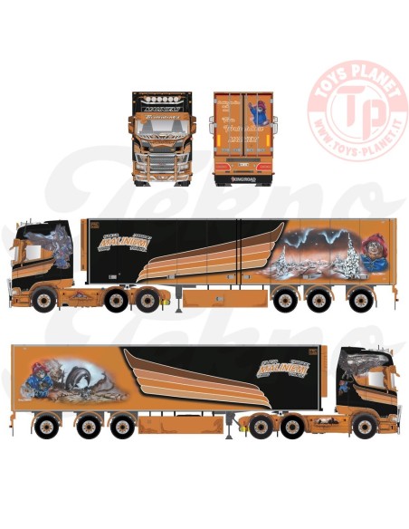 Scania Next Gen S-serie Highline met 3-assige koeloplegger Maliniemi TEKNO 85910 TEKNO Scania Next Gen S-serie Highline met 3-assige koeloplegger Maliniemi TEKNO 85910 TEKNO