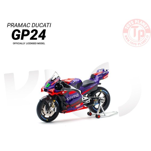 DUCATI DESMOSEDICI GP24 TEAM PRAMAC RACING N 21 MOTOGP SEASON 2024 FRANCO MORBIDELLI 1/12 KILOWORKS VAKF-0002 KILOWORKS
