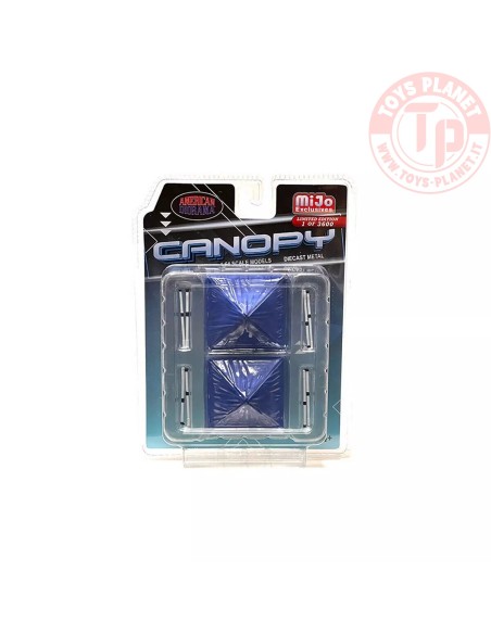 Canopy set of 2 blue 1/64 AD76517 AMERICAN DIORAMA