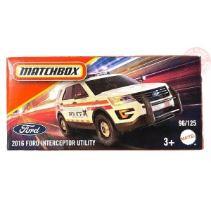 2016 FORD INTERCEPTOR UTILITY 1/64 MATCHBOX JBT95 MATCHBOX