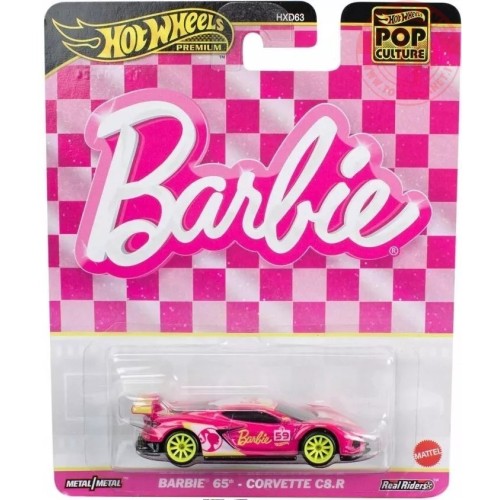 BARBIE 65 CORVETTE C8 R 1/64 HOT WHEELS HVJ51 HOT WHEELS