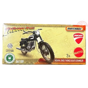 INDIANA JONES THEMED DUCATI SCRAMBLER 1/64 MATCHBOX JFD96 MATCHBOX