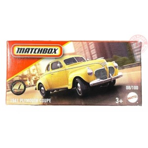 1941 PLYMOUTH COUPE 1/64 MATCHBOX JFT04 MATCHBOX