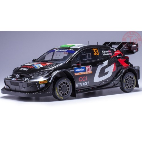 TOYOTA YARIS WRC N.33 RALLY SWEDEN 2024 EVANS-MARTIN 1:18 IXO 18RMC200 IXO MODELS