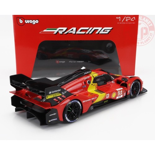 FERRARI 499P 3.0L TURBO V6 TEAM FERRARI AF CORSE N 51 WINNER 24h LE MANS 2023 GUIDI -CALADO - GIOVINAZZI 1/24 BU18-26309-51 B...