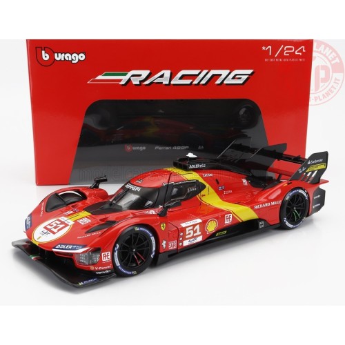 FERRARI 499P 3.0L TURBO V6 TEAM FERRARI AF CORSE N 51 WINNER 24h LE MANS 2023 GUIDI -CALADO - GIOVINAZZI 1/24 BU18-26309-51 B...