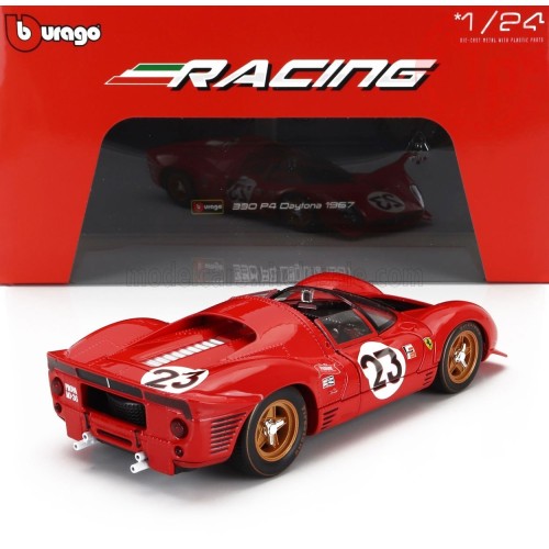 FERRARI 330P4/P3 4.0L V12 SPIDER TEAM FERRARI SPA SEFAC N 23 WINNER 24h DAYTONA 1967 LORENZO BANDINI - CHRIS AMON 1/24 BU18-2...