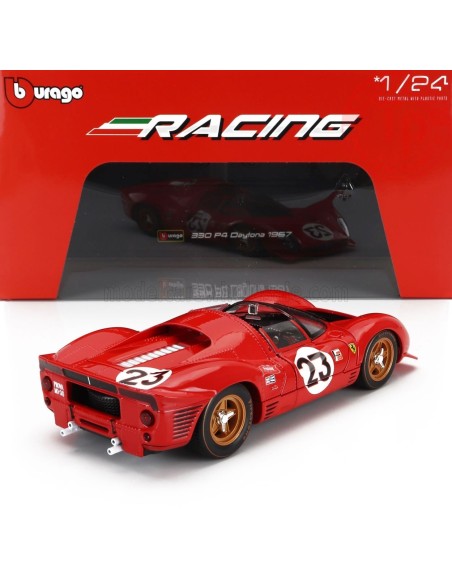 FERRARI 330P4/P3 4.0L V12 SPIDER TEAM FERRARI SPA SEFAC N 23 WINNER 24h DAYTONA 1967 LORENZO BANDINI - CHRIS AMON 1/24 BU18-2...