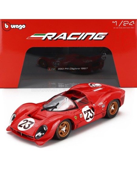 FERRARI 330P4/P3 4.0L V12 SPIDER TEAM FERRARI SPA SEFAC N 23 WINNER 24h DAYTONA 1967 LORENZO BANDINI - CHRIS AMON 1/24 BU18-2...