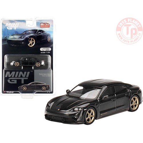 Porsche Taycan Turbo S Volcano Grey Metallic 1/64 MGT00433-MJ Mini Gt