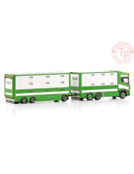 SCANIA R HIGHLINE CR20H 6X2 TAG AXLE RESIN COMBI - 6 AXLE VAN DIJK LIVESTOCK WSI 01-4094 WSI MODELS SCANIA R HIGHLINE CR20H 6X2 TAG AXLE RESIN COMBI - 6 AXLE VAN DIJK LIVESTOCK WSI 01-4094 WSI MODELS