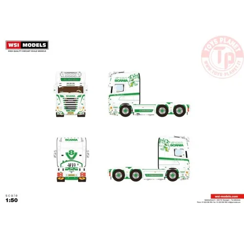 SCANIA STREAMLINE TOPLINE 6X2 TAG AXLE PER HENRIKSEN WSI 01-3394 WSI MODELS