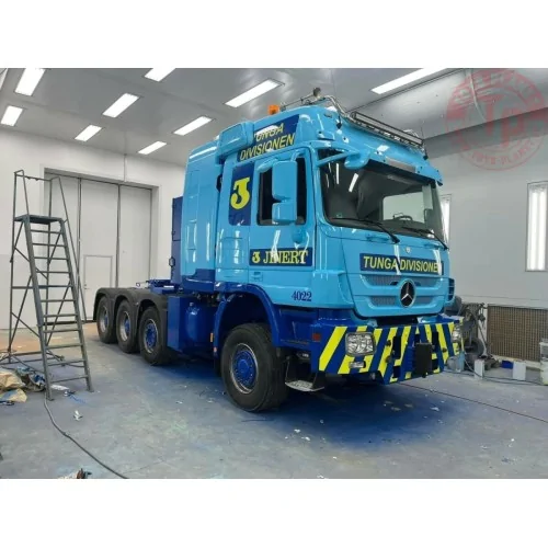 MERCEDES-BENZ ACTROS MP3 L 8X6 SCHEUERLE INTERCOMBI - 5 AXLE JINERT WSI 01-4437 WSI MODELS