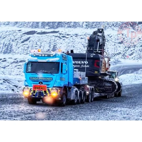MERCEDES-BENZ ACTROS MP3 L 8X6 SCHEUERLE INTERCOMBI - 5 AXLE JINERT WSI 01-4437 WSI MODELS