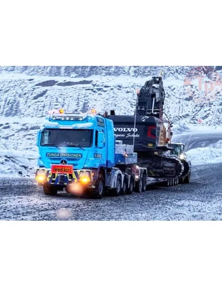MERCEDES-BENZ ACTROS MP3 L 8X6 SCHEUERLE INTERCOMBI - 5 AXLE JINERT WSI 01-4437 WSI MODELS