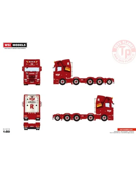 SCANIA R HIGHLINE CR20H 8X4 WITH ADD ON AXLE RISA WSI 01-4357 WSI MODELS SCANIA R HIGHLINE CR20H 8X4 WITH ADD ON AXLE RISA WSI 01-4357 WSI MODELS