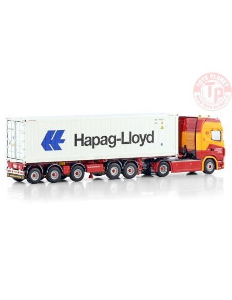 SCANIA S HIGHLINE CS20H 4X2 2CONNECT COMBI TRAILER - 5 AXLE + 40FT REEFER CONTAINER THERMOKING Henk Vlot Transport WSI 01-449...