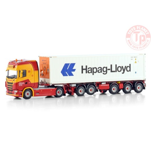 SCANIA S HIGHLINE CS20H 4X2 2CONNECT COMBI TRAILER - 5 AXLE + 40FT REEFER CONTAINER THERMOKING Henk Vlot Transport WSI 01-449...