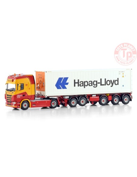SCANIA S HIGHLINE CS20H 4X2 2CONNECT COMBI TRAILER - 5 AXLE + 40FT REEFER CONTAINER THERMOKING Henk Vlot Transport WSI 01-449...