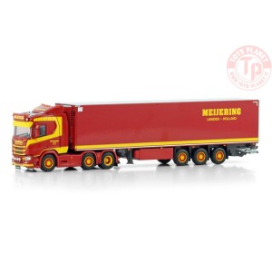 SCANIA R NORMAL CR20N 6X2 TWIN STEER REEFER TRAILER - 3 AXLE Meijering Transport WSI 01-4565 WSI MODELS