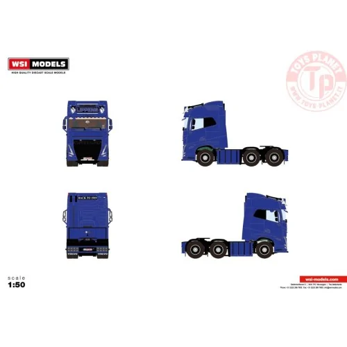 VOLVO FH5 GLOBETROTTER 6X2 TWIN STEER LIPPENS WSI 01-4553 WSI MODELS