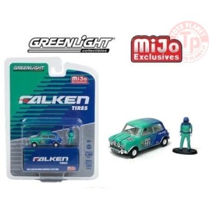 1967 Austin Mini Cooper S 1275 MKI Falken Tire With Driver 1/64 GREENLIGHT 51454MJ GREENLIGHT