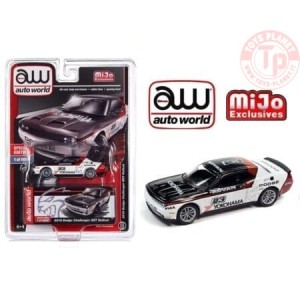 2019 Dodge Challenger SRT Hellcat White Advan Yokohama 1/64 AUTOWORLD cp7942 AUTO WORLD