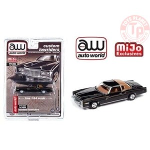 Lowriders 1975 Cadillac Eldorado Black Limited 1/64 AUTOWORLD CP7719 AUTO WORLD