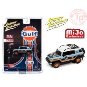 2007 Toyota FJ Cruiser 4×4 Off-Road Gulf Racing 1/64 JLCP7415 JOHNNY LIGHTNING 1:64