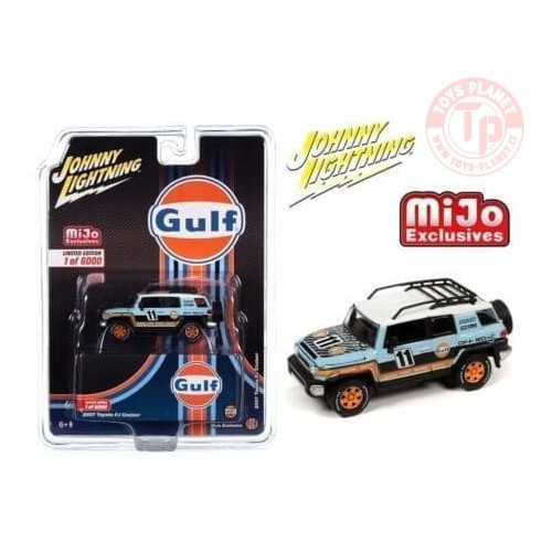 2007 Toyota FJ Cruiser 4×4 Off-Road Gulf Racing 1/64 JLCP7415 JOHNNY LIGHTNING 1:64