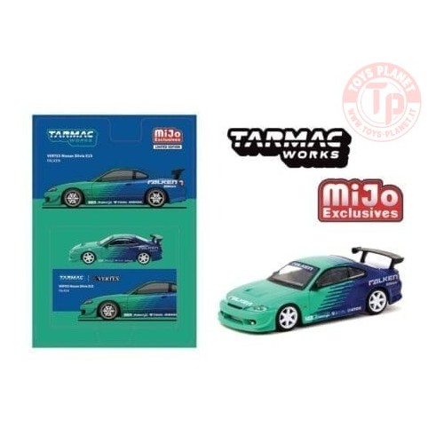 VERTEX Nissan Silvia S15 Falken Livery 1/64 T64G-023-FAMJ TARMAC WORKS