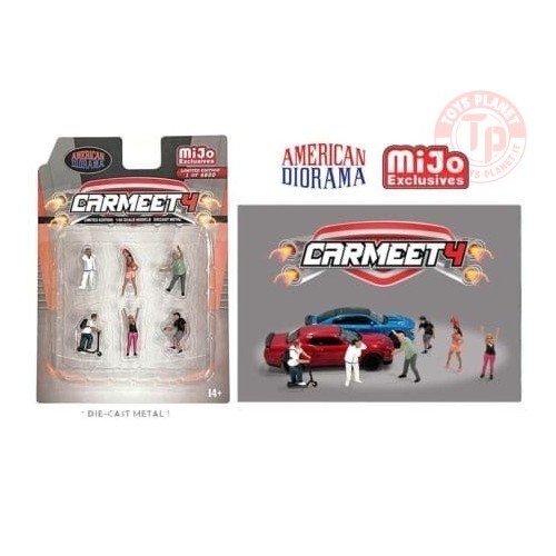 Figures Car Meet 4 1:64 AD-76507MJ AMERICAN DIORAMA