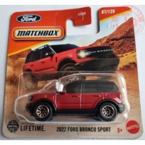 2022 FORD BRONCO SPORT 1/64 MATCHBOX JBR95 MATCHBOX