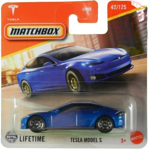 TESLA MODEL S 1/64 MATCHBOX JBR42 MATCHBOX