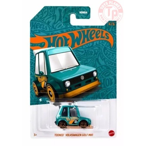 TOONED VOLKSWAGEN GOLF MK1 1/64 HOT WHEELS HVX07 HOT WHEELS