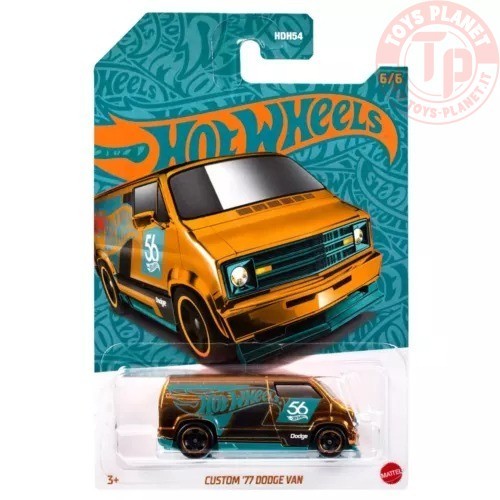CUSTOM '77 DODGE VAN 1/64 HOT WHEELS HVX09 HOT WHEELS